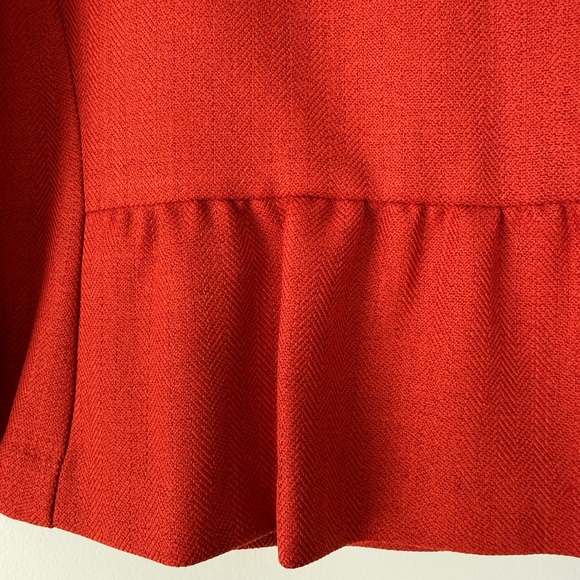 Perceptions Red Cropped Button-Front Blazer - Picture 8 of 9